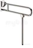 Delabie Drop-down Rail With Leg 32 L850 Polished Stainless Steel
