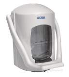 Delabie Hypereco Liquid Soap Dispenser Elbow Control 0.9l White Abs