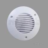 Airflow Icon Rnd Ext Grille 100mm White