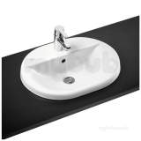 Ideal Standard Concept E5004 550mm One Tap Hole Oval Ctop Basin Wh