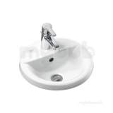 Ideal Standard Concept E5011 480mm One Tap Hole Sphr Ctop Basin Wh