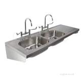 1800 Sink Double Bowl And Single Right Hand Drainer 2t Ps4053ss
