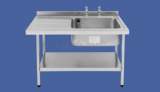 E20610r 1200 X 650 Sbsd Right Hand Catering Sink Ss