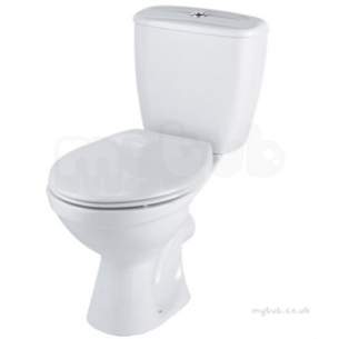 Twyford Mid Market Ware -  Option Close Coupled Cistern 6/4l Push Button Ot2396wh