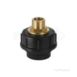 Hdpe 40x1/2 Inch Screw Cover C/w Brass Nipple