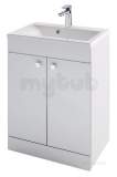 Eastbrook Oslo 58cm White Door Base Unit Wh/ch