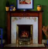 48 Inch Oxford Mantel Vintage Honey Oak