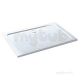 Volente 1300x760 Abs Stone Resin Tray Wh