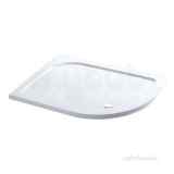 Volente 1000x700 Right Hand Quad Abs Stone Resin Tray White 158.707