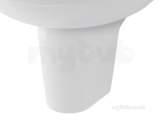 Dura Semi Pedestal Inc Fixings White 26.0004