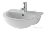 Dura Semi Recessed Basin 1th White 26.0009