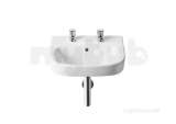 Victoria Plus 450mm Two Tap Holes Basin White