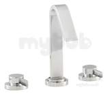 4.1341 Clio 3th Basin Mixer C/w Swivel