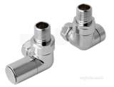 Corner Radiator Valves, Pair Chrome 41.3006