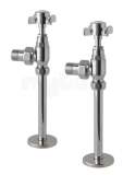 Pair Of Traditional Rad Valves Plus Tails Chrome 41.3009