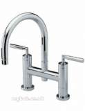 4.1191 Helix Lever Handles Pair Chrome