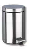 Delabie Round Pedal Bin 3l Polished Stainless Steel