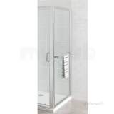 Vantage Easy Clean Side Panel C/w Towel Rail 800mm Silver 69.0098