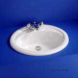Armitage Shanks Camargue S2678 500mm One Tap Hole Countertop Basin Wh