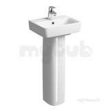 E200 Hr Washbasin 450x340 One Tap Hole White