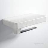 Alento Ceramic Shelf And Toilet Roll Holder White 85.0020