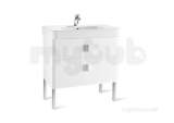 Senso Square 20 850mm Basin Unit Black