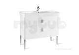 Senso Square 20 1000mm Basin Unit Black