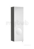 Luna 200mm Left Hand Mirrored Cabinet Anthracte