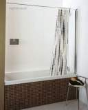 Roman Mini Fixed Bath Screen Wht Cc113w