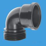 Mca 110mm 90 Deg Black Drain Connector