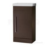 Esta Floor Cloakroom Vanity Unit Only Chocolate