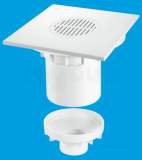 Mcalpine Tsg2t8wh Trapped Shower Gully Tile 200mm