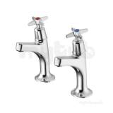 Sandringham 21 B9879 Xtop H/neck Sink Taps Cp