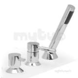 3 Hole Bath Shower Mixer Single Lever