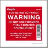 Regin Regp41 Instant Hot Water Stckr 8