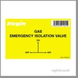 Regin Regp43 Gas Iso Valve Sticker 8