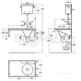 Armitage Shanks Stirling Slopper 100x60 Pol S/s Ti Lh