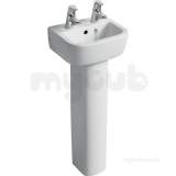 Ideal Standard Tempo T0597 350mm 1rth Handrinse Basin Wht