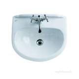 Ideal Standard Traditional E1920 500mm Two Tap Holes V Basin Wh-obsolete