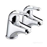 Java Basin Pillar Taps Eco4 J 1/2 E4 C - Chrome