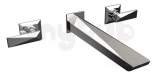 Ebony 3 Hole Wall Mounted Bath Filler Eby 3hwmbf C - Chrome