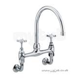 1901 Wall Mounted Bridge Sink Mixer Cp