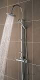 Quadrant Shower Pole/integ Valve And Diverter