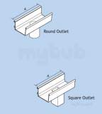 Box 120 X 80mm Run Outlet Ebg12/ro25f