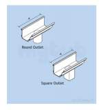 Moulded 140x100mm Run Outlet Emg14/ro25a