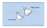 Moulded 140x100mm Stop/e Left Hand Emg14/selha