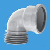 Mca 110mm 90 Deg Grey Drain Connector