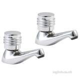 Deva Solerno Basin Taps Pair Chrome Plated Sole101