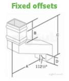 102x102mm Sq Fxd O/set 100mm Pln Rsr4904