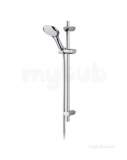 Bristan Ev Kit01 Wc Chrome/white Evo Shower Kit With Rub Clean Handset